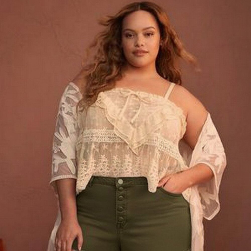 NWT Torrid Women’s Size 26 Button Fly Denim Shorts Olive Green Stretch 3” Inseam